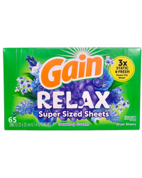 Gain Relax 65 szt. - Chusteczki do suszarek