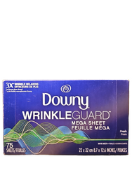 Downy Wrinkle Guard Fresh 75 szt. - Chusteczki zapachowe do suszarki