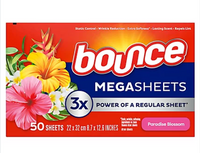 Bounce Mega Sheets Paradise Blossom 50 szt.- Mega duże chusteczki zapachowe do suszarki