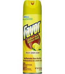 Favor Fresh Lemon Scent 275 g - Spray do czyszczenia drewna 