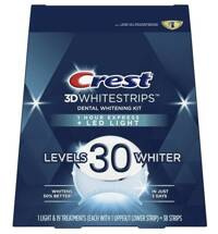 Crest 3D Whitestrips  1 Hour Express + Led Light   - Zestaw do wybielania zębów