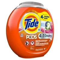 Tide 4in1 Downy April Fresh 57 szt. - Uniwersalne kapsułki do prania tkanin