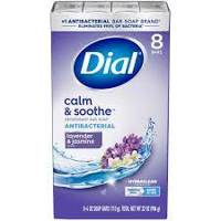 Dial Calm & Soothe Antibacterial Lavender & Jasmine 8 x 113 g - Antybakteryjne mydło w kostce