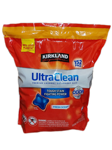 Kirkland Ultra Clean 152 szt. - Kapsułki do prania 