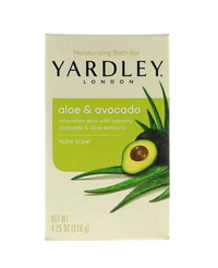 Yardley Aloe & Avocado 4 x 120 g - Kremowe mydło w kostce