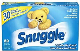 Snuggle Blue Sparkle 80 szt. - Chusteczki do suszarek 