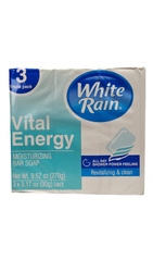 White Rain Vital Energy 3 x 90 g - Nawilżające mydło w kostce