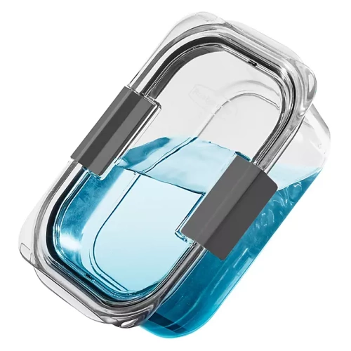 Rubbermaid Brilliance 7 szt. - Zestaw plastikowych pojemników z pokrywkami do przechowywania żywności 