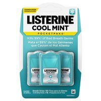 Listerine Pocketpaks Cool Mint 72 szt. - Paski odświeżające