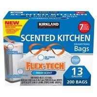 Kirkland Kitchen Flex - Tech Fresh Scent 200 szt. - Worki na śmieci