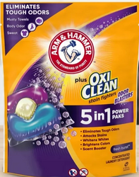 Arm&Hammer 5-in-1 Power Paks Odor Blasters 48 szt. - Uniwersalne kapsułki do prania tkanin