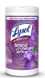 Lysol Brand New Day Lavender & Cotton Blossom 80 szt. - Chusteczki do dezynfekcji
