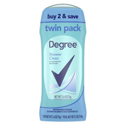 Zestaw 2 x Degree Shower Clean 74g - Antyperspirant w sztyfcie 