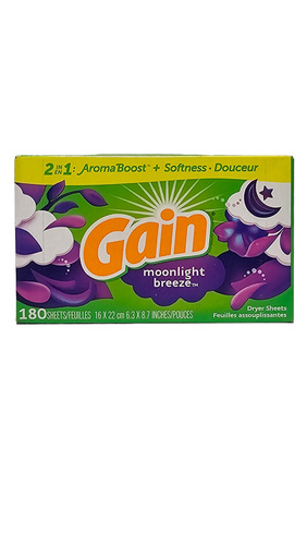 Gain Moonlight Breeze 180 szt. - Chusteczki do suszarek