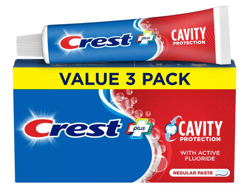 Crest Cavity Protection Regular Paste 3 x 161 g - Pasta do zębów
