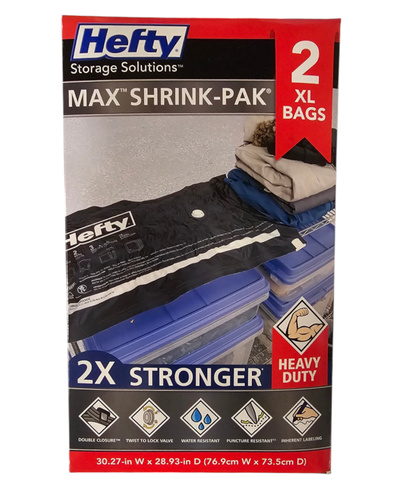 Hefty Max Shrink-Pak Bag 2-XL - Wodoodporne worki termokurczliwe