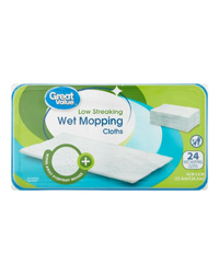 Great Value Wet Mopping Cloths 24 szt. - Mokre ściereczki do mopa płaskiego