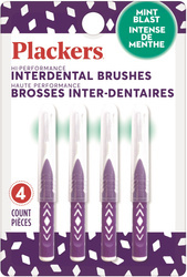 Plackers Interdental Brushes 4 szt. - Zestaw mini szczoteczek