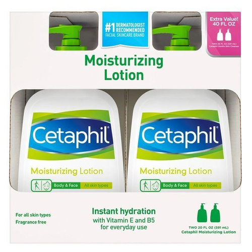 Zestaw 2 x Cetaphil Moisturizing Lotion 591 ml - Balsam do twarzy i ciała