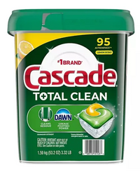 Cascade Total Clean Fresh Scent 95 szt.- Kapsułki do zmywarki