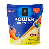 Member's Mark Power Pacs Fresh Clean Scent 65 szt. - Uniwersalne kapsułki do prania