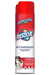 Resolve Pet Specialist Heavy Traffic Foam Carpet Cleaner 650 g - Pianka do usuwania trudnych zanieczyszczeń pochodzących od zwierząt domowych