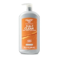 Equate Men 3 in 1 Clean Hair & Body Face Wash 946 ml -  Szampon i żel do mycia ciała i twarzy dla mężczyzn 3 w 1