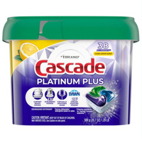 Cascade Platinum Lemon Scent 38 szt. - Kapsułki do zmywarki