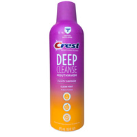 Crest Deep Cleanse Mouthwash Clean Mint 475 ml - Płyn do płukania jamy ustnej