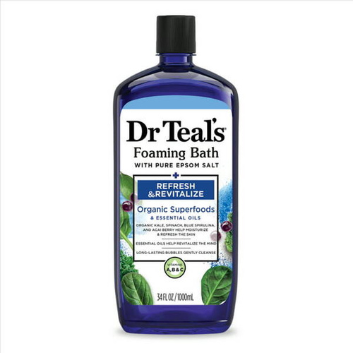 Dr Teal's Foaming Bath Refresh & Revitalize 1000 ml - Płyn do kąpieli