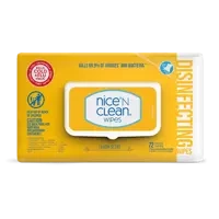 Nice' n Clean Wipes Lemon Scent 80 szt.- Chusteczki dezynfekujące