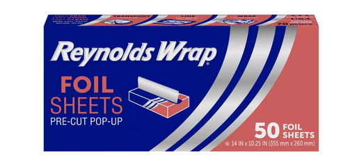 Reynolds Wrap Foil Sheets 50 szt. - Zestaw gotowych arkuszy folii aluminiowych