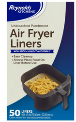 Reynolds Air Fryer Liners 50 szt. - Zestaw pergaminowych wkładów do frytkownic