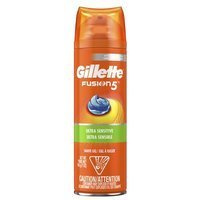 Gillette Fusion Ultra Sensitive Hydra Gel 198 g - Żel do golenia