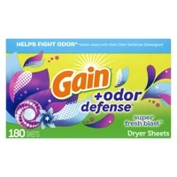 Gain + Odor Defense 180 szt. - Chusteczki do suszarek