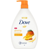 Dove Glowing 1 l - Żel pod prysznic