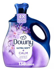 Downy Ultra Soft + Calm Lavender & Vanilla Bean 2,76 l 138 płukań - Koncentrat do płukania i zmiękczania tkanin