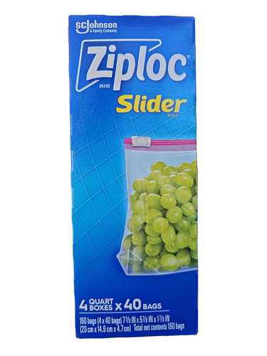 Ziploc Slider 40 szt. - Torebki do przechowywania żywności