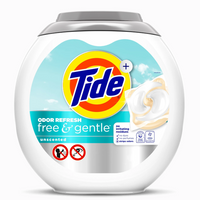 Tide Odor Refresh Free & Gentle 25 szt.- Uniwersalne kapsułki do prania tkanin