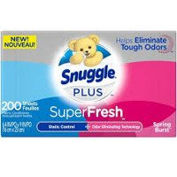 Snuggle Plus Super Fresh Spring Burst 200 szt. - Chusteczki do suszarek