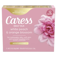 Caress White Peach & Orange Blossom 12 X 106 g - Mydło w kostce