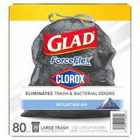 Glad Force Flex Clorox 80 szt. - Zapachowe worki na śmieci