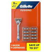 Gillette Fusions 9 + 1 - Zestaw do golenia dla mężczyzn