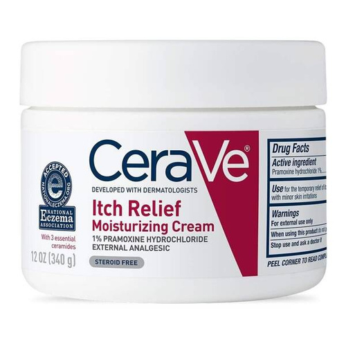 CeraVe Itch Relief Moisturizing Cream 340 g - Głęboko nawilżający krem do skóry suchej