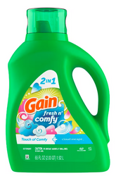 Gain Fresh n' Comfy 1,92 l 45 prań - Uniwersalny żel do prania tkanin