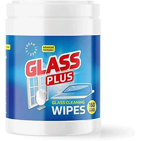 Glass Plus 160 szt. - Ściereczki nawilżane do czyszczenia szkła