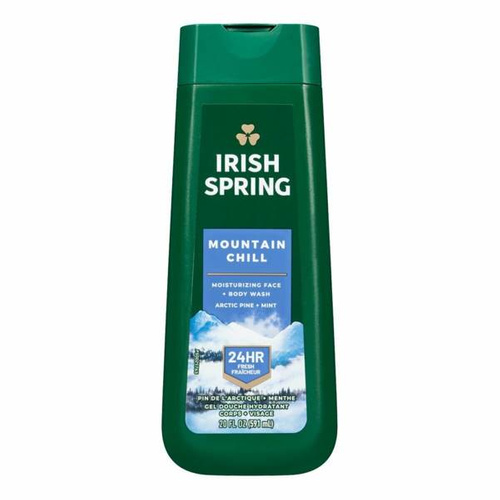 Irish Spring Mountain Chill 591 ml - Żel do mycia twarzy i ciała dla mężczyzn
