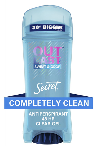 Secret Sweat & Odor Completely Clean 96 g - Antyperspirant dla kobiet w żelu