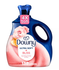 Downy Ultra Soft + Bliss Sparkling Amber & Rose 2,76 l 138 płukań - Koncentrat do płukania i zmiękczania tkanin