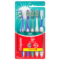 Colgate Soft Deep Clean 5 szt. - Zestaw szczoteczek do zębów